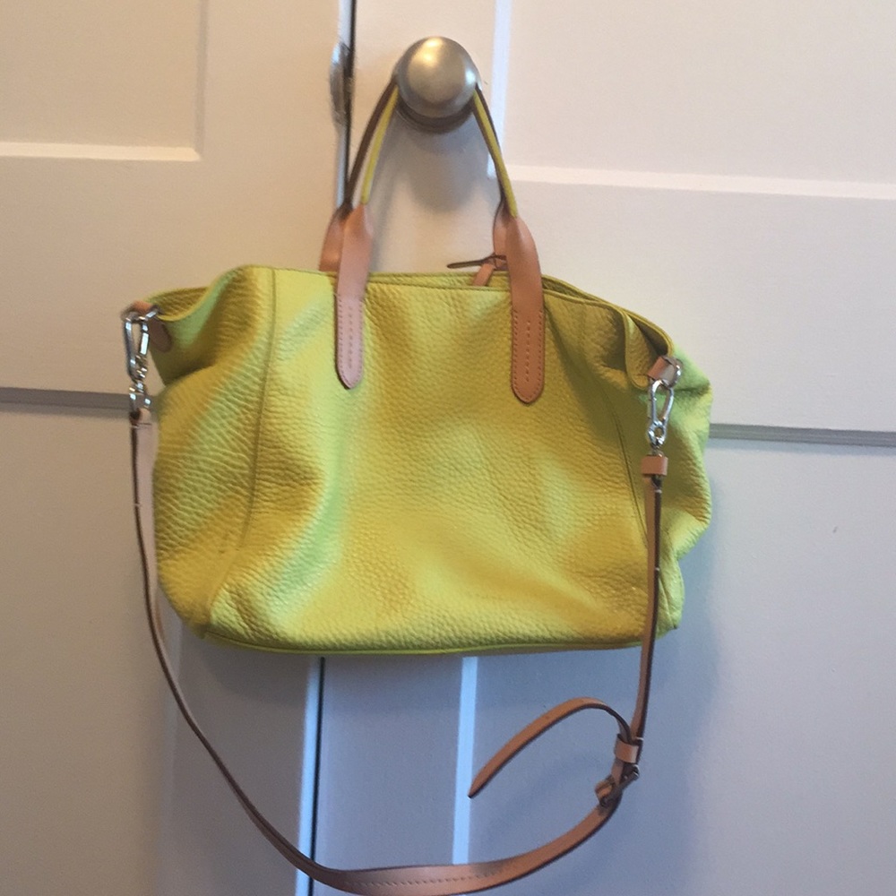 Leather Neon Green Cole Haan Satchel